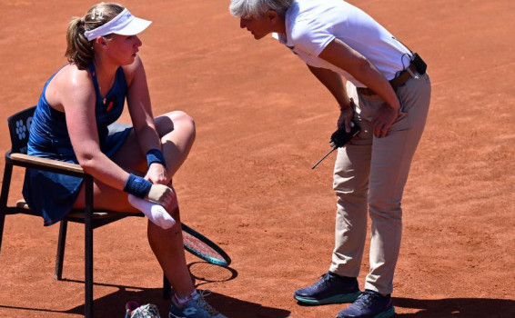 Russian tennis player Anna Blinkova exits Rome WTA tournament after ankle injury in second round match